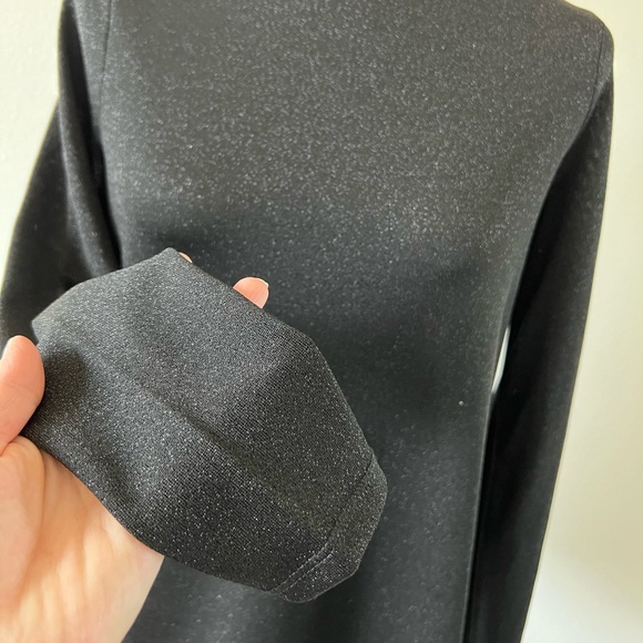 Ted Baker London Blouse Asymmetric Black Shimmer Sparkle Womens Size 1 - Picture 5 of 12